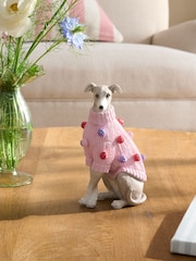 Pink Jumper Whippet Ornament - Image 1 of 3
