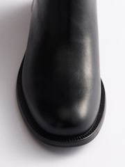 The Set Casual Round Toe Flat Ankle Boots Black - Image 3 of 3