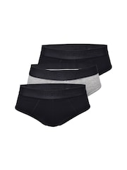 AllSaints Black Briefs With Contour Pouch 3 Pack - Image 1 of 5