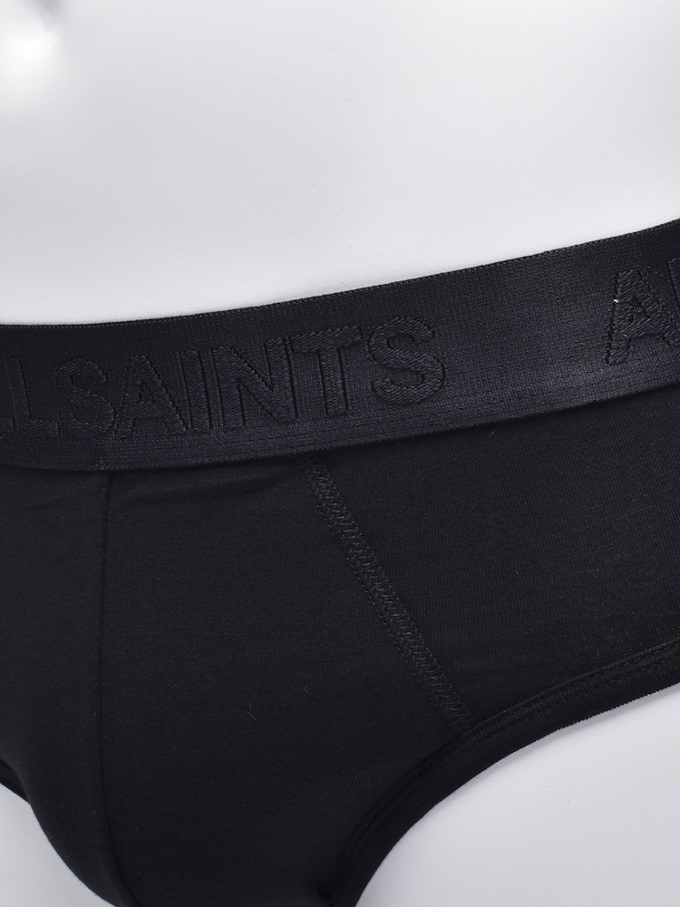 AllSaints Black Briefs With Contour Pouch 3 Pack - Image 10 of 10