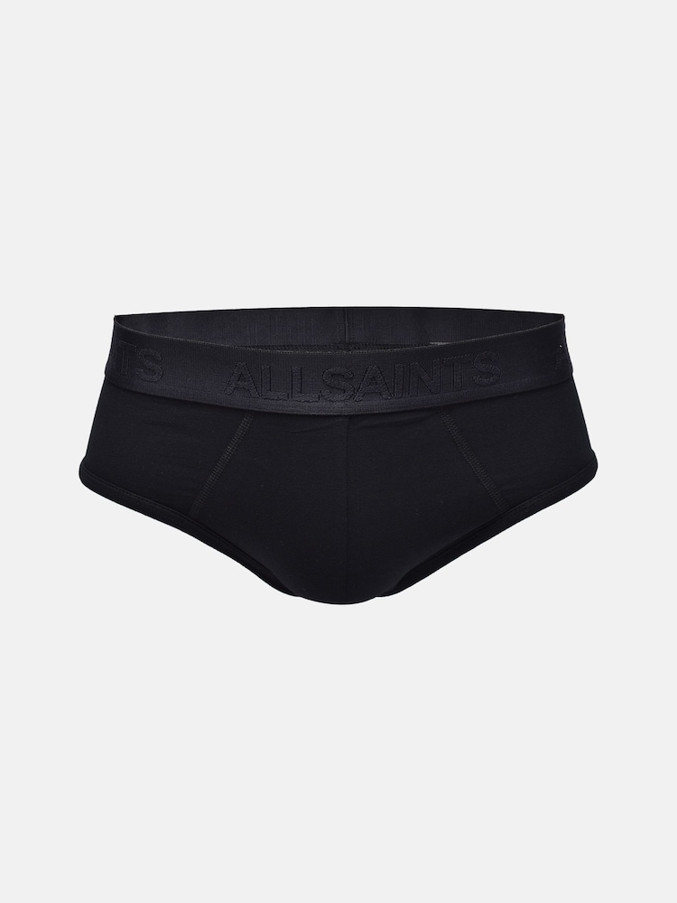 AllSaints Black Briefs With Contour Pouch 3 Pack - Image 2 of 5