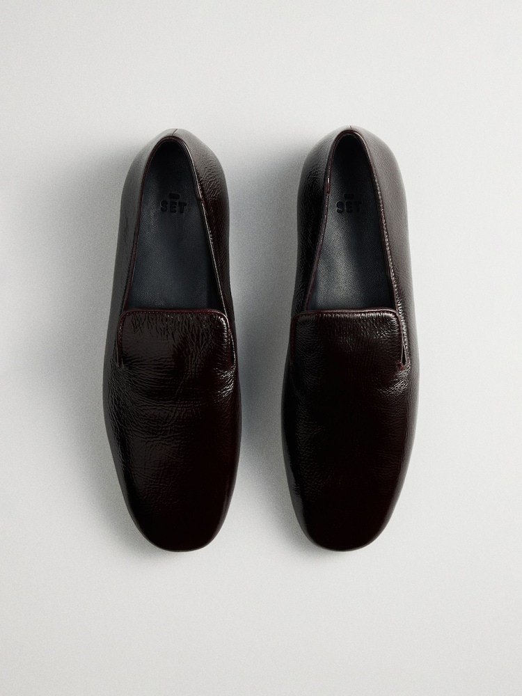 Burgunderrot, Leder - The Set Premium Clean Loafers - Bild 1 von 4