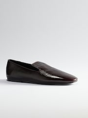 Burgunderrot, Leder - The Set Premium Clean Loafers - Bild 2 von 4