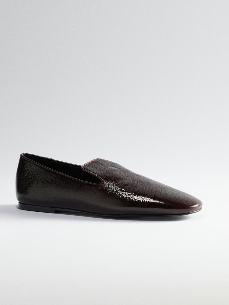 Burgunderrot, Leder - The Set Premium Clean Loafers - Bild 2 von 4