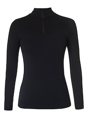 Sweaty Betty Black Mindful Flex Half Zip Long SLeeve Top - Image 6 of 6