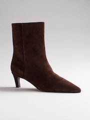 The Set Premium Chisel Ankle Boots Brown Suede - Image 5 of 7