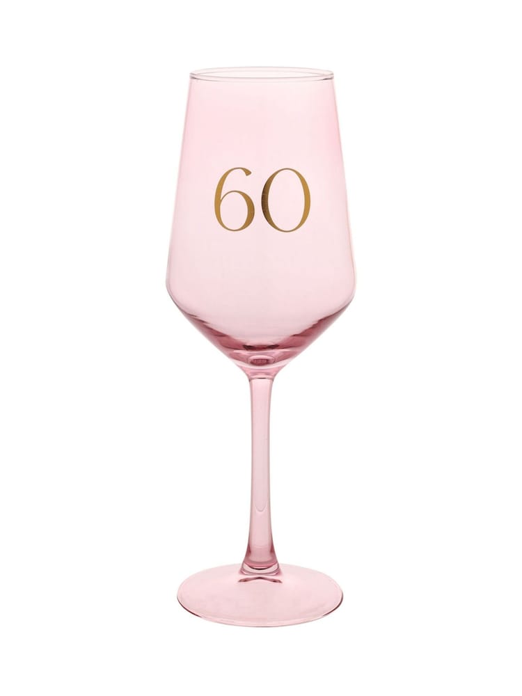 Widdop Pink Wine Glass - 60 - Image 1 of 2