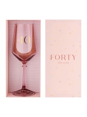 Widdop Pink Wine Glass 40 - Image 2 of 2