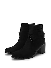 Moda in Pelle Phoebea Støvler med sideknute og hæl - Bilde 2 av 4