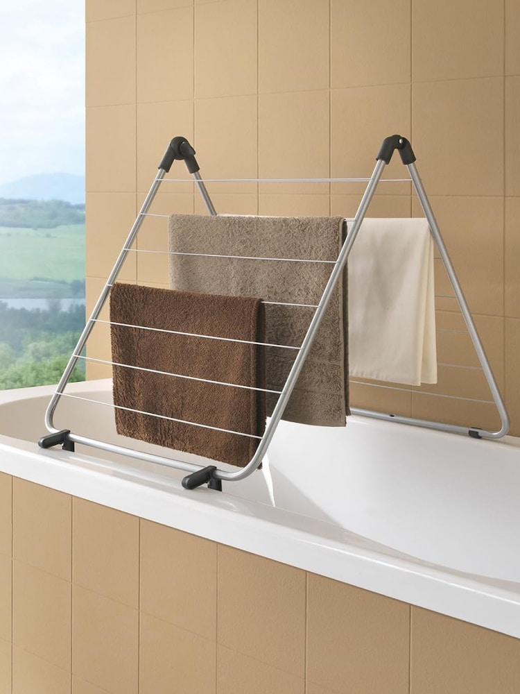 metaltex Silver Nevis Bath Laundry Airer - Image 1 of 3 metaltex Silver Nevis Bath Laundry Airer - Image 1 of 3