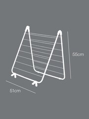 metaltex Silver Nevis Bath Laundry Airer - Image 3 of 3