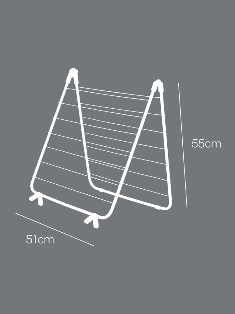 metaltex Silver Nevis Bath Laundry Airer - Image 3 of 3 metaltex Silver Nevis Bath Laundry Airer - Image 3 of 3