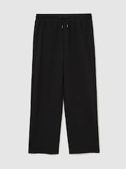 Reiss Black Rivo Premium Interlock Relaxed-Fit Joggers - Image 2 of 8