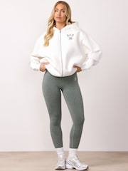 Gym King White Composure Full Zip Hoodie - Image 1 of 4