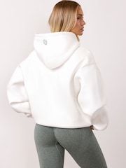 Gym King White Composure Full Zip Hoodie - Image 3 of 4