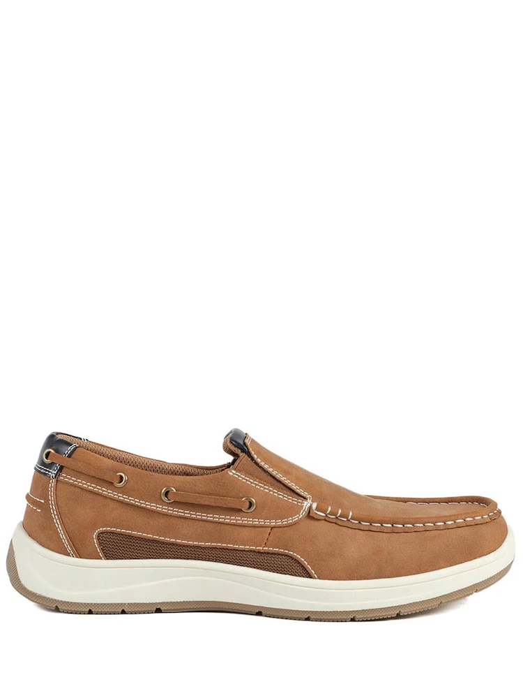 Pavers Tan Wide Fit Slip On Casual Shoes - Image 1 of 5