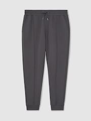 Anthrazitgrau - Reiss Finn Premium Interlock Cuffed Joggers - Bild 2 von 6