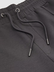 Anthrazitgrau - Reiss Finn Premium Interlock Cuffed Joggers - Bild 6 von 6