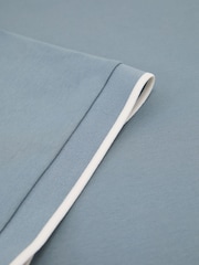 Gedecktes Blau - Reiss Ainsley Air-Water Cotton Tipped Tailored-Fit T-Shirt - Bild 6 von 6
