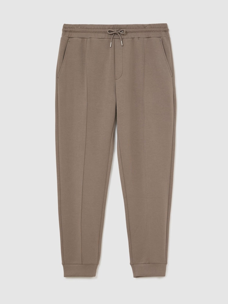 Pilzbraun - Reiss Finn Premium Interlock Cuffed Joggers - Bild 2 von 6 Pilzbraun - Reiss Finn Premium Interlock Cuffed Joggers - Bild 2 von 6