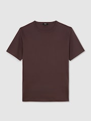 Dunkle Pflaume - Reiss Count Air-Water Baumwoll-T-Shirt in Tailored Fit - Bild 2 von 6