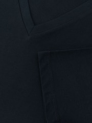 Reiss Navy Dayton 3 Pack 3-Pack Cotton V-Neck Tailored-Fit T-Shirts - Image 6 of 6