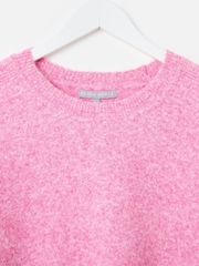 Oliver Bonas Pink Crew Neck Knitted Jumper - Image 5 of 8