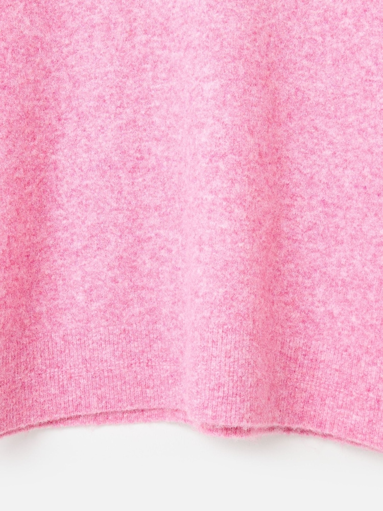 Oliver Bonas Pink Crew Neck Knitted Jumper - Image 8 of 8