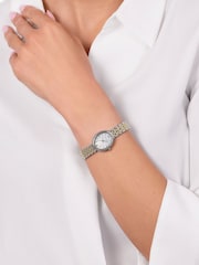 Radley Gold and Silver Plated Mother Of Pearl Dial Pale Stainless Steel Bracelet Watch - Image 1 of 4