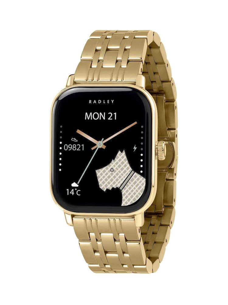 Radley Gold Plated Series Stainless Steel Bracelet Smart Watch - Image 1 of 5 Radley Gold Plated Series Stainless Steel Bracelet Smart Watch - Image 1 of 5