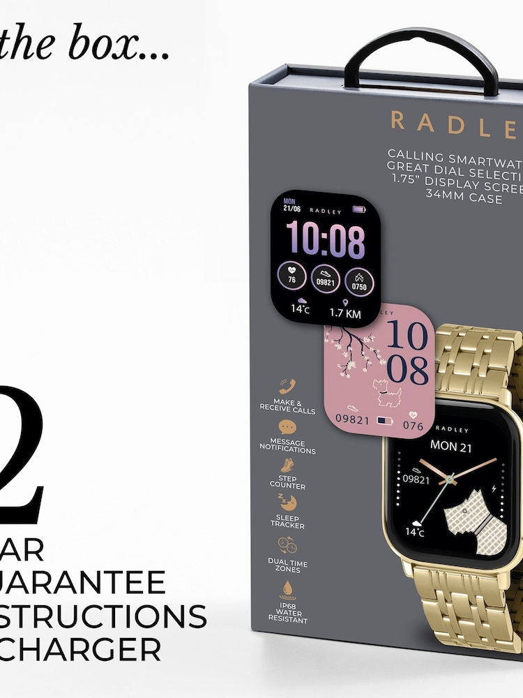 Radley Gold Plated Series Stainless Steel Bracelet Smart Watch - Image 5 of 5 Radley Gold Plated Series Stainless Steel Bracelet Smart Watch - Image 5 of 5