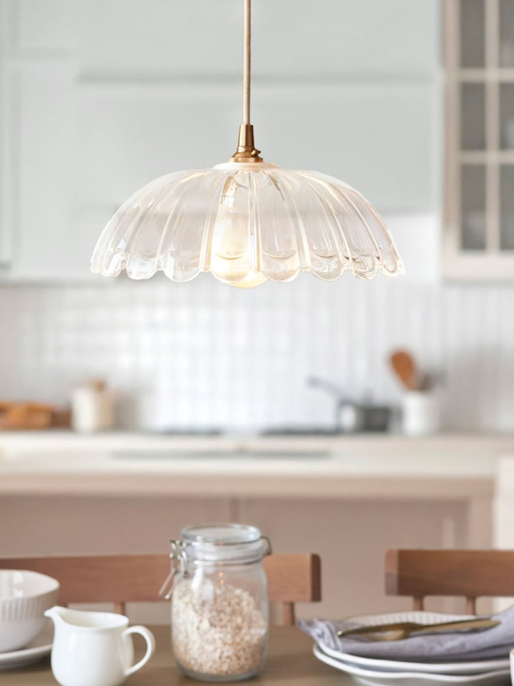 Gallery Home Clear Glass Carnation 1 Light - Image 1 of 5