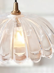 Gallery Home Clear Glass Carnation 1 Light - Image 2 of 5