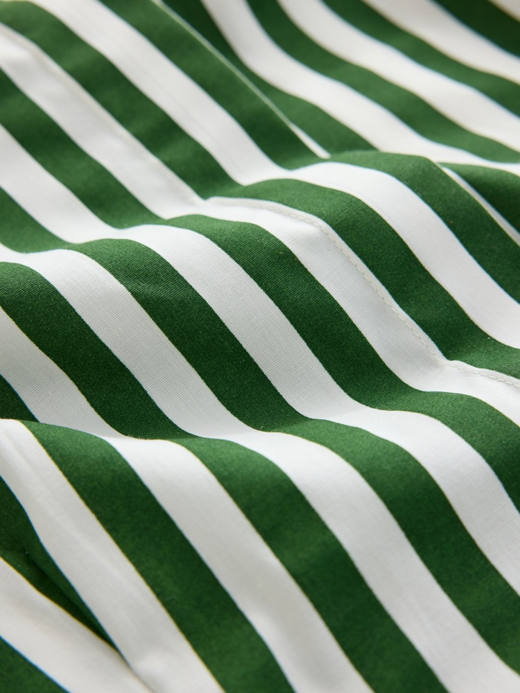 Green/White Fitted Stretch Essential Long Sleeve Shirt - Image 2 of 3 Green/White Fitted Stretch Essential Long Sleeve Shirt - Image 2 of 3