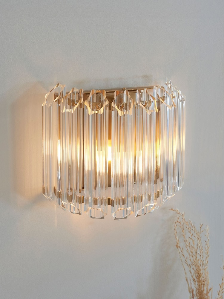 Gallery Home Aged Brass Valera Wall Light Brass - Image 1 of 5