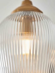 Gallery Home Aged Brass Ashton Ribbed Ceiling Light - Image 2 of 5