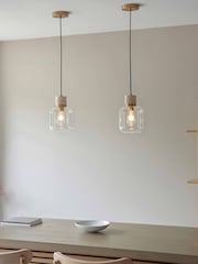 Gallery Home Travertine Travine 1 Pendant Light - Image 1 of 5