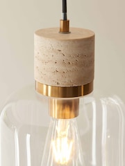 Gallery Home Travertine Travine 1 Pendant Light - Image 3 of 5