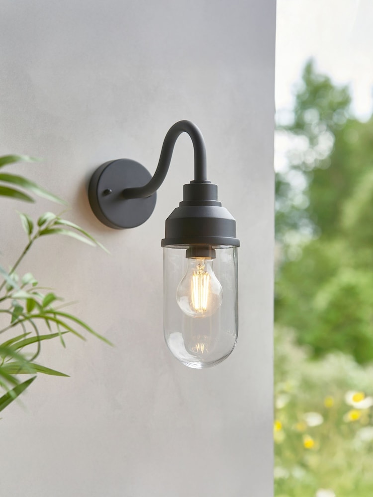 Gallery Home Aged Brass Travine Wall Light Marble - Image 1 of 4