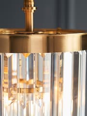 Gallery Home Aged Brass Conrad 1 Pendant Light - Image 2 of 6