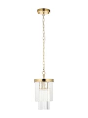 Gallery Home Aged Brass Conrad 1 Pendant Light - Image 5 of 6