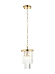Gallery Home Aged Brass Conrad 1 Pendant Light - Image 6 of 6