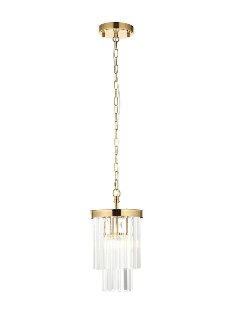Gallery Home Aged Brass Conrad 1 Pendant Light - Image 6 of 6