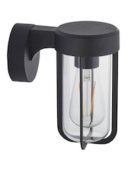 Gallery Home Textured Black Luca Wall Light glass - Image 2 of 2