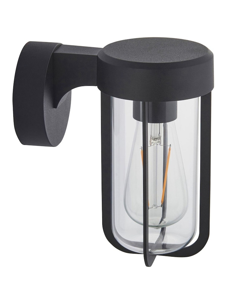 Gallery Home Textured Black Luca Wall Light glass - Image 2 of 2