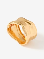 Mint Velvet Gold Tone Clean Wave Bangle - Image 1 of 4