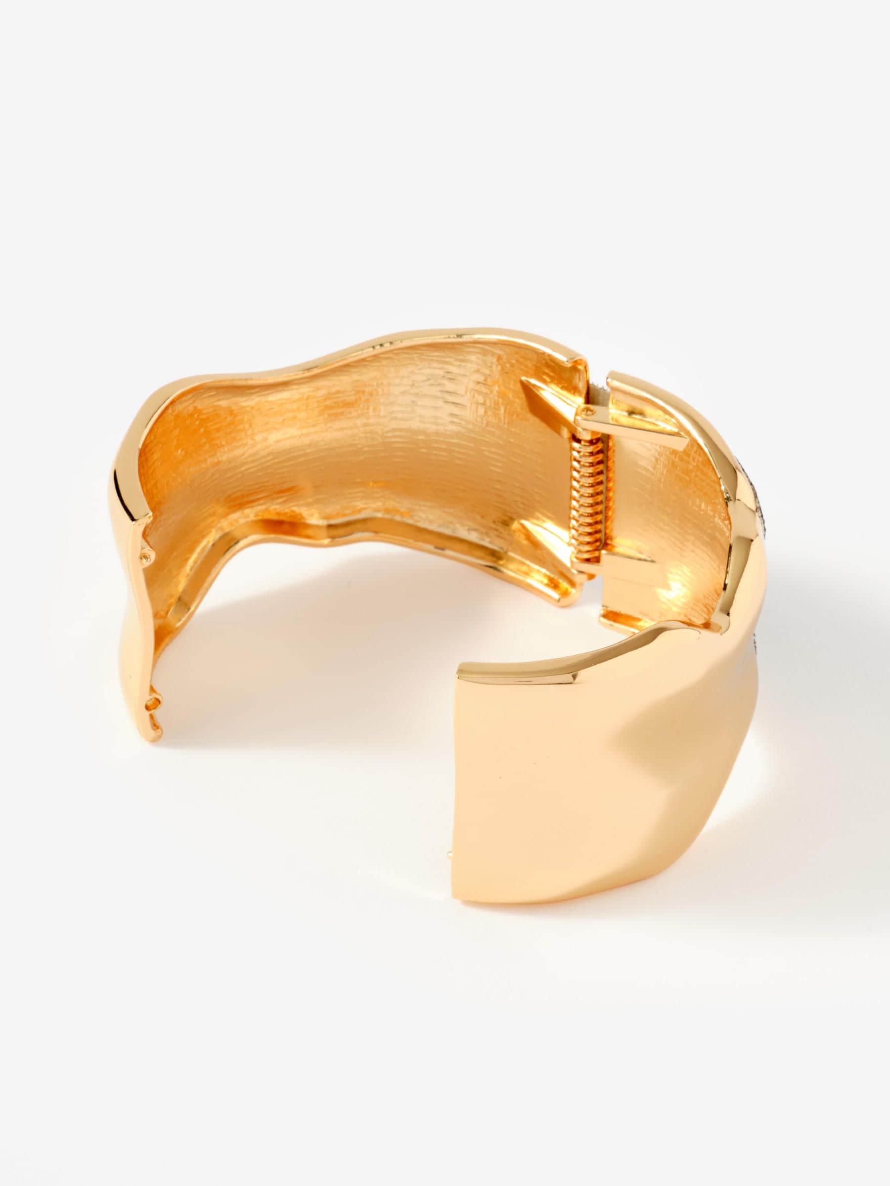 Buy Mint Velvet Gold Tone Clean Wave Bangle from the Next UK