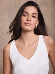 Mint Velvet White Trim Detail Camisole Top - Image 5 of 7