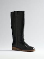 The Set Premium Leather Pull On Knee High Riding Boots - 4의 이미지 2