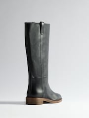 The Set Premium Leather Pull On Knee High Riding Boots - 4의 이미지 4